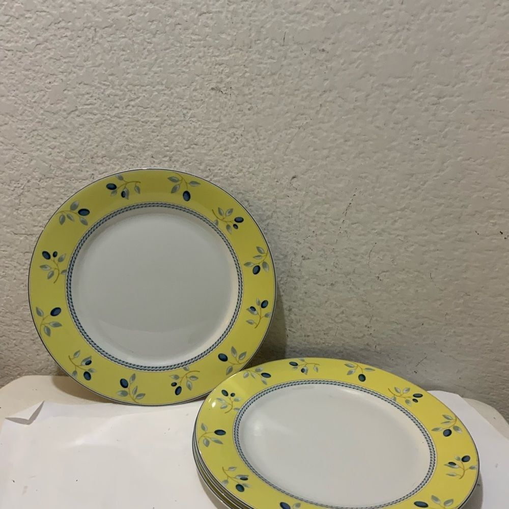 Set of 4 Royal Doulton blueberry 10.25" Dinner Plates - Picture 2 of 6
